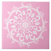 Roos Mandala Tegeltje (Voorkant)