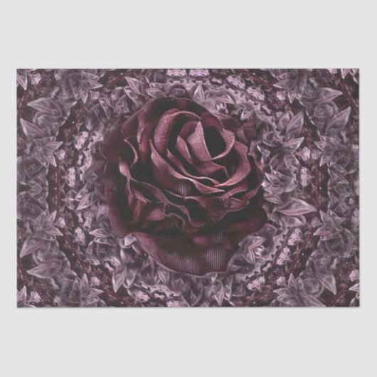 Roos Mandala Tissuepapier (Voorkant)