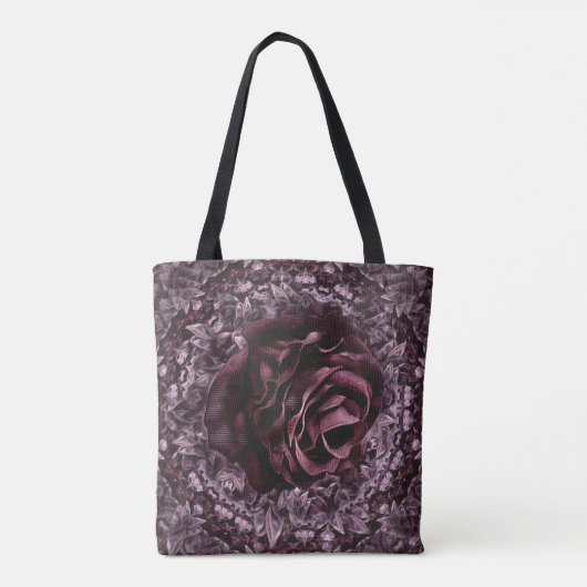 Roos Mandala Tote Bag (Achterkant)