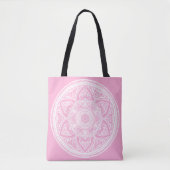 Roos Mandala Tote Bag (Voorkant)