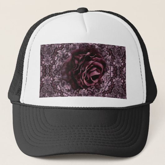 Roos Mandala Trucker Pet (Voorkant)