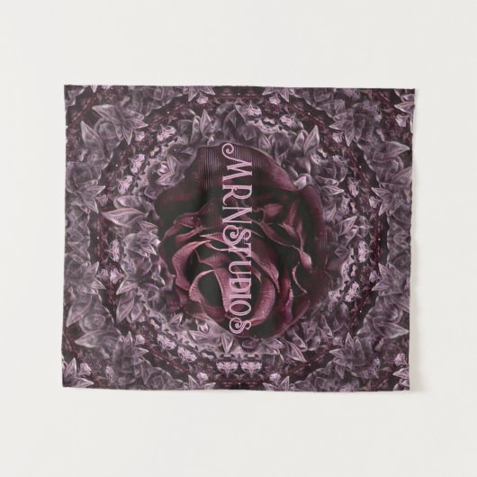 Roos Mandala Wandkleed (Voorkant (horizontaal))