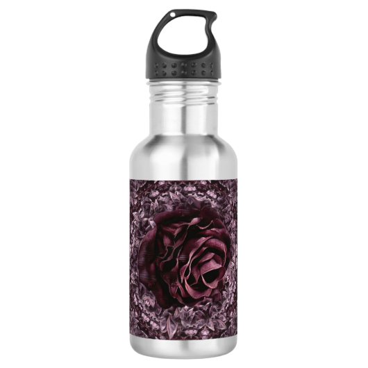 Roos Mandala Waterfles (Voorkant)