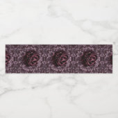 Roos Mandala  Waterfles Etiket (Enkel label)