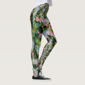 Roos mandala Waterverf schilderij makreel Leggings (Rechts)