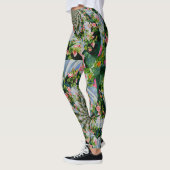 Roos mandala Waterverf schilderij makreel Leggings (Links)