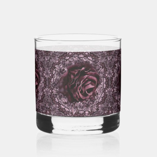Roos Mandala Whisky Glas (Achterkant)