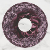 Roos Mandala Wijnglaslabel (Achterkant)