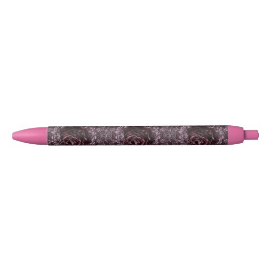 Roos Mandala Zwarte Inkt Pen (Voorkant)