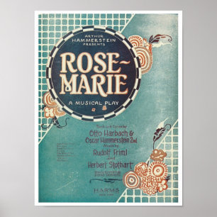 Roos Marie A Musical Play Songbook Hoesje Poster