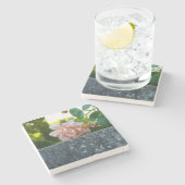 Roos marmer Onderzetter (Zijkant)