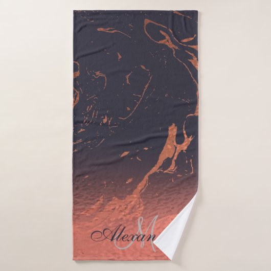 Roos Marmeren Textuur Bad Handdoek (Badhanddoek)