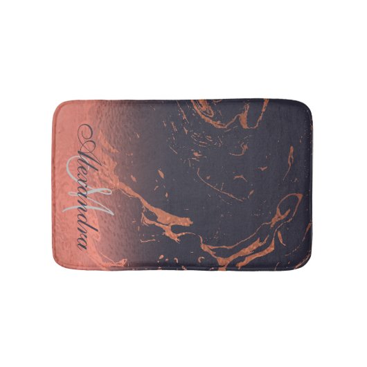 Roos Marmeren Textuur Badmat (Voorkant)