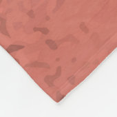 Roos Marmeren Textuur Fleece Deken (Hoek)