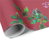  roos marsala cadeaupapier (Rol Hoek)