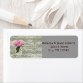 roos mason jar bruiloft rustig land etiket (Insitu)