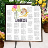 Roos  Mason Jar Seating Chart Poster