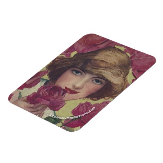  Roos Meisje Magneet (Linkerzijde)
