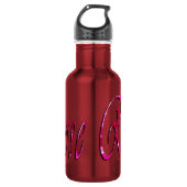 Roos, meisjesnaam, Logo, herbruikbare waterfles. Waterfles (Voorkant)