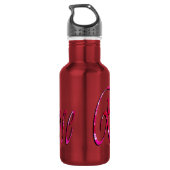 Roos, meisjesnaam, Logo, herbruikbare waterfles. Waterfles (Achterkant)