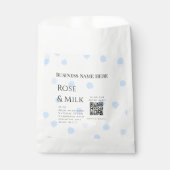 Roos melk handgemaakte zeep bedrijf QR code toevoe Bedankzakje (Voorkant)