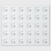 Roos melk handgemaakte zeep bedrijf QR code toevoe Cadeaupapier (Vlak)