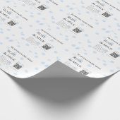Roos melk handgemaakte zeep bedrijf QR code toevoe Cadeaupapier (Hoek)