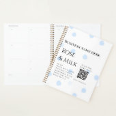 Roos melk handgemaakte zeep bedrijf QR code toevoe Planner (Display)