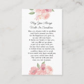 Roos Memorial Foto Begrafenisgebed Kaart Visitekaartje (Achterkant)