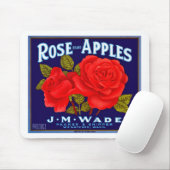 Roos merkappels muismat (Met muis)