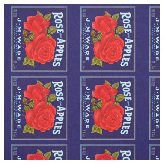 Roos merkappels stof (Swatch)