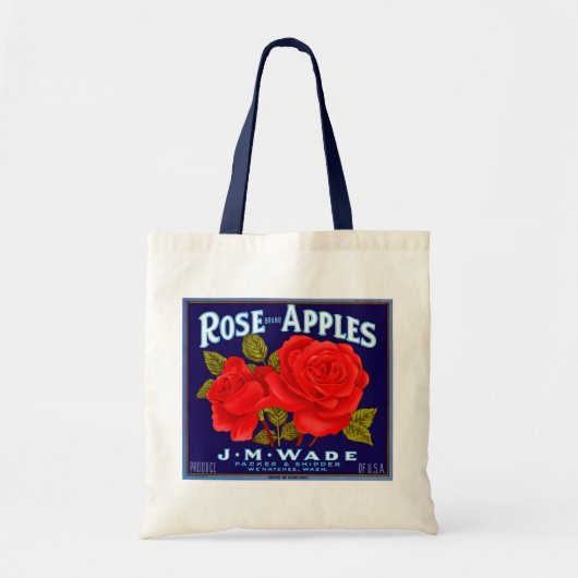 Roos merkappels tote bag (Voorkant)