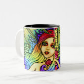 Roos Mermaid  Fantasy Mok (Voorkant links)