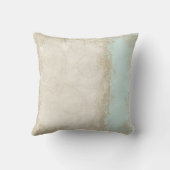  Roos met barokke stijl Aqua n Cream Lace Kussen (Achterkant)