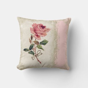  Roos met barokke stijl Blush n Cream Lace Kussen