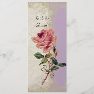  Roos met barokke stijl Lila in Cream Lace Menu