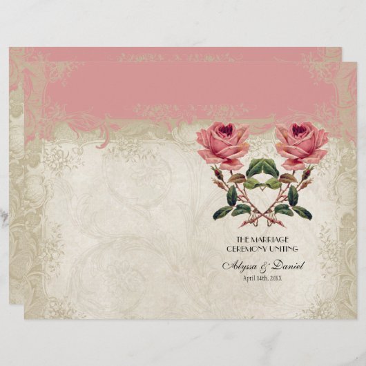 Roos met barokstijl (Voorkant / Achterkant)