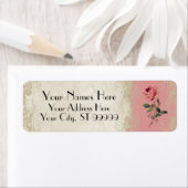 Roos met barokstijl Etiket (Insitu)