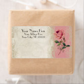  Roos met barokstijl Etiket (Insitu)