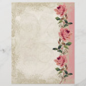  Roos met barokstijl Flyer (Achterkant)