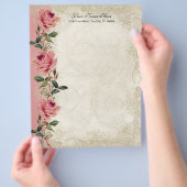  Roos met barokstijl Flyer (Hand)