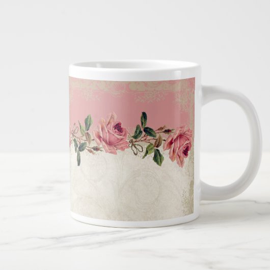  Roos met barokstijl Grote Koffiekop (Rechts)