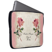  Roos met barokstijl Laptop Sleeve (Voorkant Rechts)