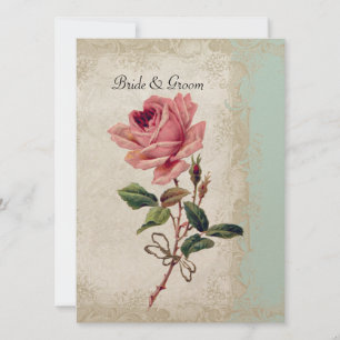  Roos met barokstijl Mint n Cream Lace Kaart