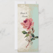 Roos met barokstijl Mint n Cream Lace Kaart (Voorkant)