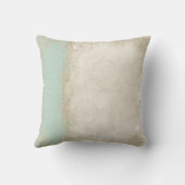 Roos met barokstijl Mint n Cream Lace Kussen (Achterkant)