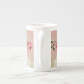  Roos met barokstijl Porselein Kop (Achterkant)