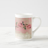  Roos met barokstijl Porselein Kop (Rechts)