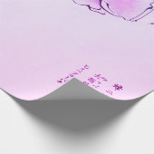 ROOS MET BEE JAPANESE AFDRUKpapier Cadeaupapier (Hoek)