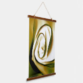 Roos met been Wood met bovenzijde Wandbekleding Hangend Wandkleed (Gebogen)